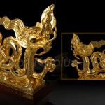 Biểu tượng Rồng thời Lý mạ vàng 3