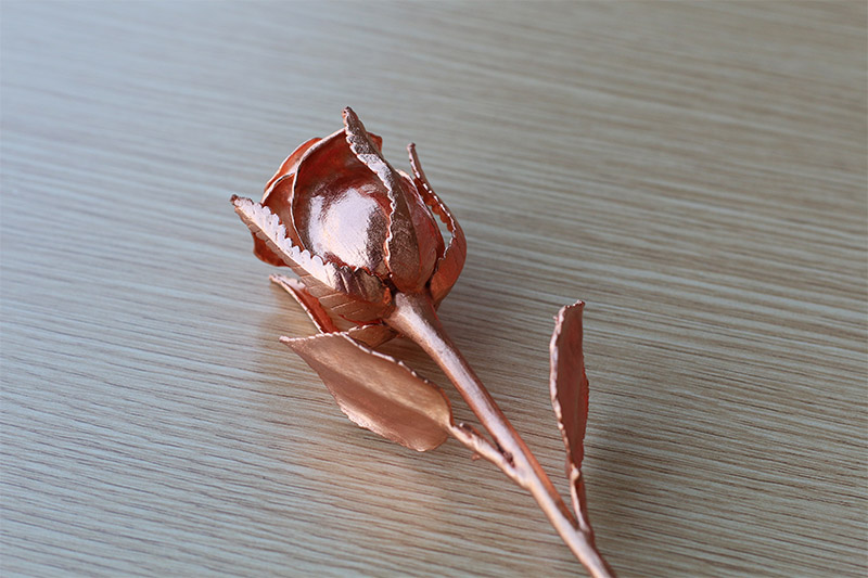 Bông hồng mạ vàng hồng độc đáo 10