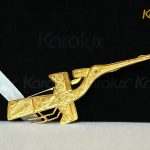 Kẹp cà vạt cao cấp hình chim lạc mạ vàng Karalux 3