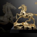 Tượng ngựa Bảo Mã mạ vàng 11 Tượng ngựa Bảo mã mạ vàng 24K
