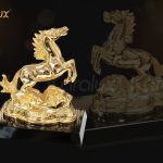 Tượng ngựa mạ vàng 11