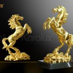 Tượng ngựa phong thủy mạ vàng 24K